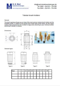Brushholders tubular