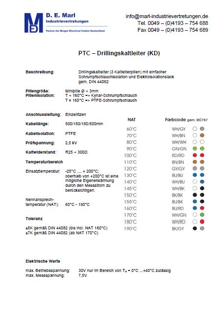 PTC Kaltleiter (Drillinge)
