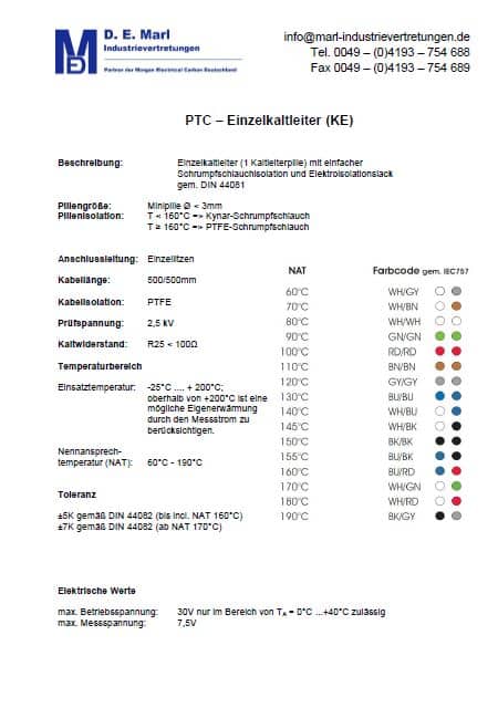 PTC Kaltleiter (Einzel)