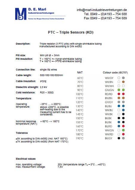 PTC - Triple sensors