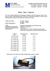 Start capacitors