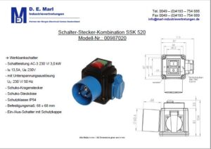 Schalter-Stecker-Kombination SSK520