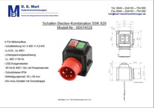 Schalter-Stecker-Kombination SSK828